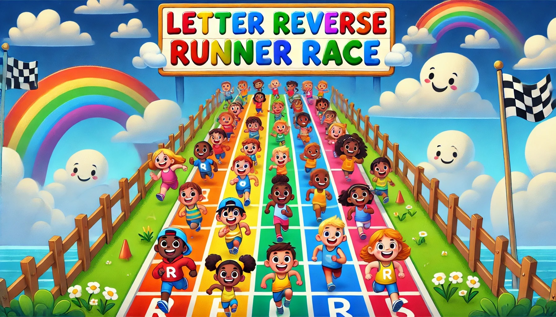 Letter Reversal Runner Race's Cover Image