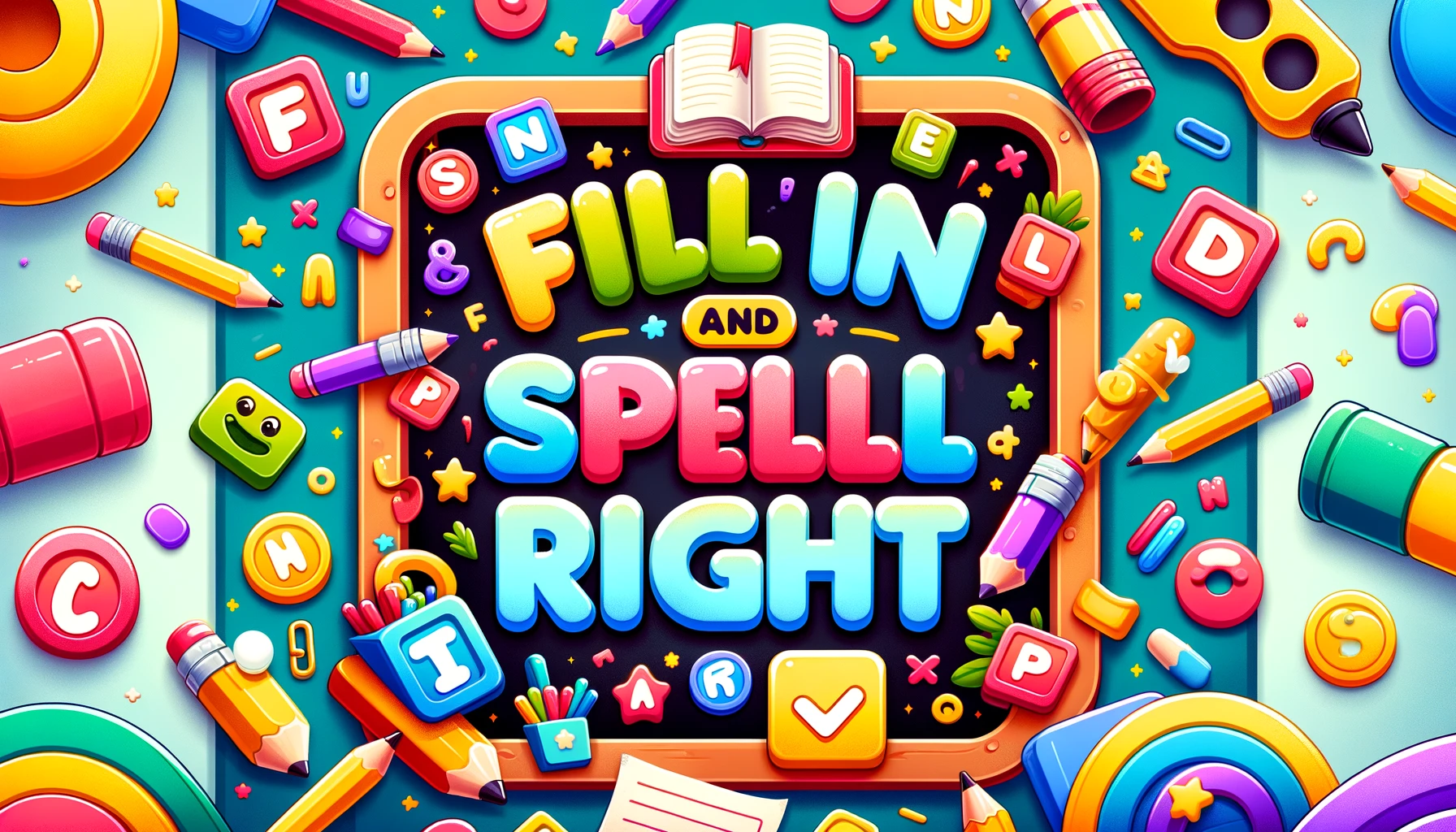 Blends & Digraphs: Fill In and Spell Right's Cover Image