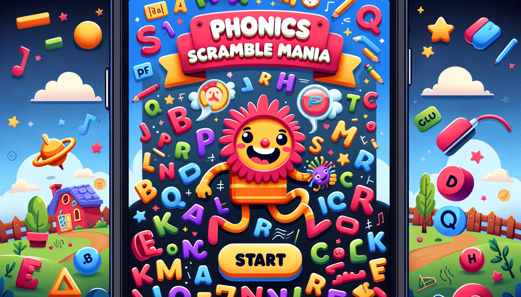 Phonics Scramble Mania's Cover Image